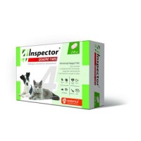 (LL) I402 INSPECTOR QUADRO Tabs инсекто-акарицидные таблетки от всех паразитов для кошек и собак от 2 до 8кг*16