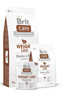 Brit Care Weight Loss для собак склонных к полноте, кролик с рисом