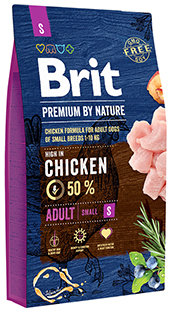 Brit Premium by Nature Adult S для взрослых собак мелких пород