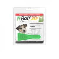 (LL) R403 ROLF CLUB 3D Капли от блох и клещей д/собак 4-10кг *20