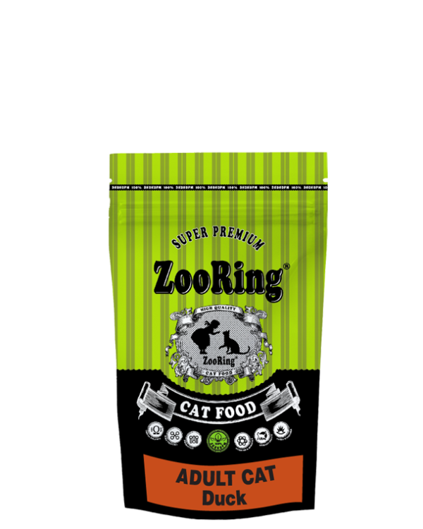 ZooRing корм для кошек Adult Cat Duck (Утка ), 350 гр