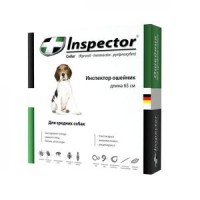 (LL) I209 INSPECTOR ошейник от внеш. и внутр. паразитов для средних собак 65см 1*30