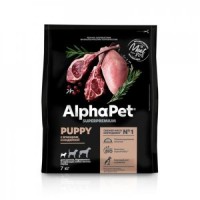 ALPHAPET SUPERPREMIUM 7 кг сухой корм для щенков, беременных и кормящих собак мелких пород с ягненком и индейкой
