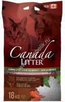CANADA LITTER Scoopable Litter 18 кг комкующийся наполнитель для кошачьих туалетов с ароматом лаванды