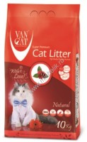 VAN CAT Natural 10 кг комкующийся наполнитель для кошачьих туалетов 100 % натуральный, без пыли