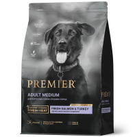 PREMIER сухой корм для собак  ADULT Medium Salmon&Turkey 10 кг