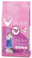 VAN CAT Baby Powder 5 кг комкующийся наполнитель для кошачьих туалетов без пыли с ароматом детской присыпки