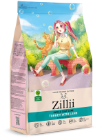 ZILLII Skin & Coat Care Для взрослых кошек поддержка здоровья кожи и шерсти Индейка с Ягнёнком 10кг