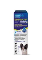 (LL) 636697/1227 Пчелодар Pchelodar Professional Бинакар форте капли на холку для собак и щенков мелких пород (2 пипетки по 0,5 мл)*35