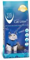 VAN CAT Natural 15 кг комкующийся наполнитель для кошачьих туалетов 100% натуральный, без пыли