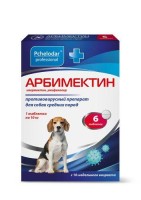 (LL)5461/1199 Pchelodar Professional Арбимектин таблетки противовирусные для собак средних пород, 6 таб. *20