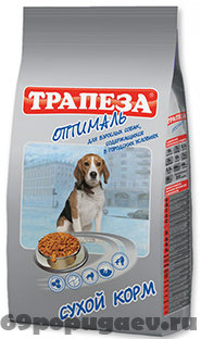Трапеза Оптималь сухой корм для собак Низкокалорийный (10 кг)