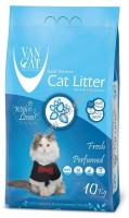 VAN CAT Fresh 10 кг комкующийся наполнитель для кошачьих туалетов без пыли с ароматом весенней свежести