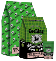ZooRing корм для собак, Mini Sensible Dog (Мини Сенсибл Дог)Индейка и рис. 0,7 кг
