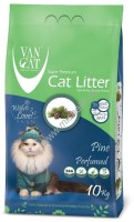 VAN CAT Pine 10 кг комкующийся наполнитель для кошачьих туалетов без пыли с ароматом соснового леса