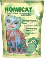 HOMECAT Алоэ Вера 3,8 л силикагелевый наполнитель для кошачьих туалетов с ароматом Алоэ Вера