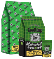 ZooRing корм для собак, Mini Sensitive Adult Dog (Мини Сенситив Эдалт Дог) Индейка и рис с пробиотиками 0,7 кг