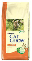 CAT CHOW сухой корм для кошек  ADULT птица 15 кг