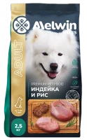 Melwin  2,5кг для собак с индейкой и рисом