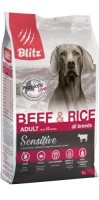 BLITZ ADULT BEEF & RICE сухой  корм для взрослых собак всех пород Говядина и Рис 2кг
