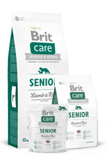 Brit Care Senior All Breed для пожилых собак старше 7лет, ягненок с рисом