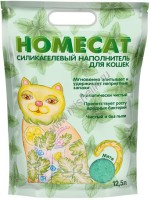 HOMECAT Мята 12,5 л силикагелевый наполнитель для кошачьих туалетов с ароматом мяты