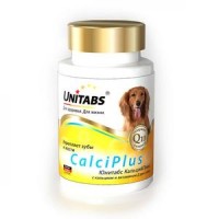U204 UNITABS CalciPlus с Q10 д/собак с кальцием, фосфором и вит. Д  100таб.*8
