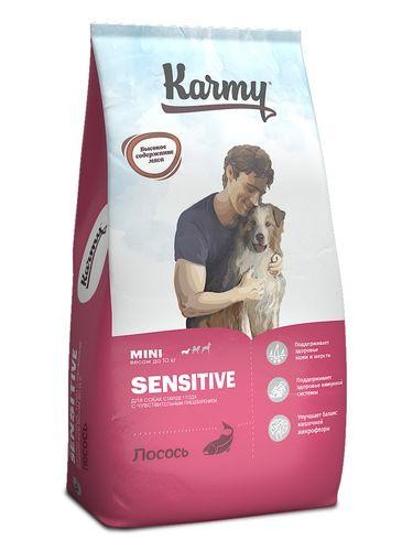 KARMY 7867/4508 сух.Сенситив Мини для собак мелких пород с чувствительным пищеварением Лосось 10кг