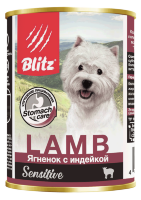 BLITZ Консервы для собак Ягненок с Индейкой 0.4 кг