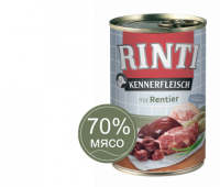 RINTI KENNERFLEISCH mit Rentier Северный олень Влажный корм для собак  0,4 кг