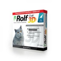 v R432 ROLF CLUB 3D Ошейник от клещей и блох для кошек 1*60
