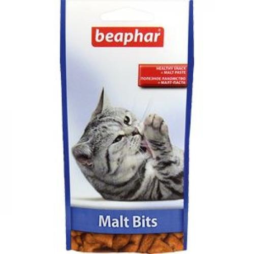 12622 Беафар Подушечки для кошек с мальт-пастой Malt-Bits, 35гр*18/144