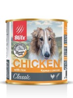BLITZ Консервы для собак Курица с Рисом