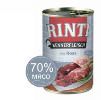 RINTI KENNERFLEISCH mit Ross Конина Влажный корм для собак  0,4 кг