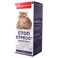 (LL) Стоп-Стресс успокоительные таблетки д/кошек*100 СРОК 01.03.2024