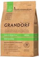 GRANDORF сухой низкозерновой, ягненок с рисом для взрослых собак мелких пород 3 кг