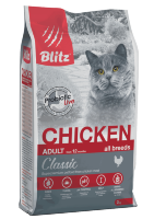 BLITZ сухой корм для взрослых кошек Курица