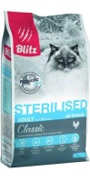 BLITZ Classic сухой  корм для стерилизованных кошек с Курицей 2кг