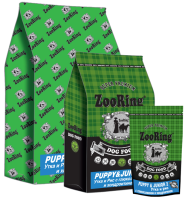 ZooRing корм для собак, Puppy&Junior 2 (Паппи и Юниор2) Утка и рис. 28/16. С глюкозамином 20 кг