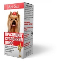 (LL) Празицид - суспензия антигельминт д/собак 10мл на 30кг веса животного *100 СРОК 03.2024
