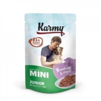 KARMY 7931/8100 Mini Junior пауч для щенков мелких пород Ягненок в соусе 80гр