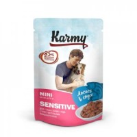 KARMY 7932/8148 Sensitive Mini пауч для собак мелких пород с чувствительным пищеварением Лосось в соусе 80гр