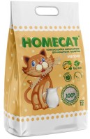HOMECAT Ecoline Молоко 12 л комкующийся наполнитель для кошачьих туалетов с ароматом молока