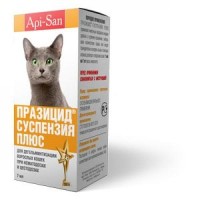(LL) Празицид - суспензия антигельминт д/кошек 7мл на 7кг *100*3