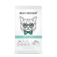 Best Dinner Sterilised Корм сухой корм для кастрированных и стерилизованных кошек с Говядиной и яблоком 1,5кг