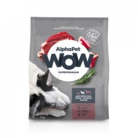 ALPHAPET WOW SUPERPREMIUM 7 кг сухой корм для взрослых собак средних пород с говядиной и сердцем
