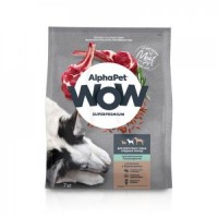 ALPHAPET WOW SUPERPREMIUM 7 кг сухой корм для взрослых собак средних пород с чувствительным пищеварением с ягненком и бурым рисом