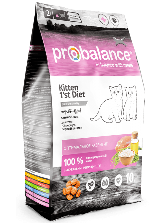ProBalance 50PB182 1'st Diet Корм для котят с Цыпленком 10кг