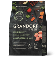 Grandorf fresh Dog Сухой корм для собак  Adult MED&MAXI Turkey&Sweet Potato 3 кг