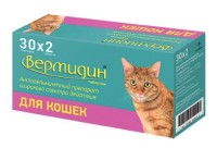 (LL) Вермидин Антигельминтный препарат д/кошек 2таб*30